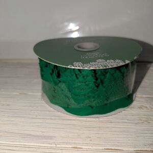 Forest Green Craft Christmas Tree Ribbon for Creative Projects